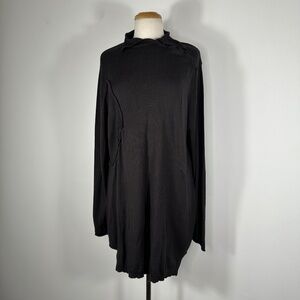 RUNDHOLZ Black Label Ladies Avant Garde Oversize Sweater Brown Rayon Nylon Sz S